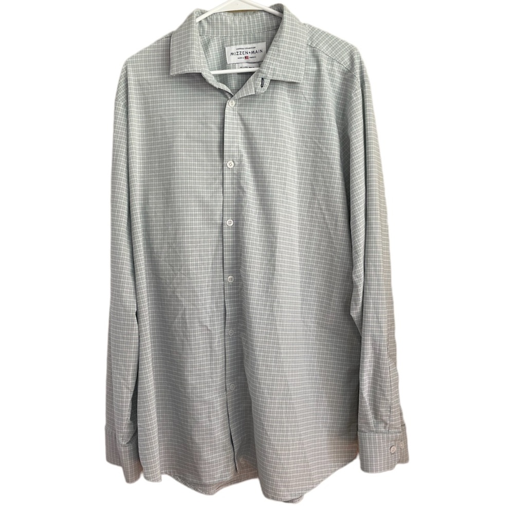 Mizzen + Main Leeward Collection XXL Trim Fit Gingham